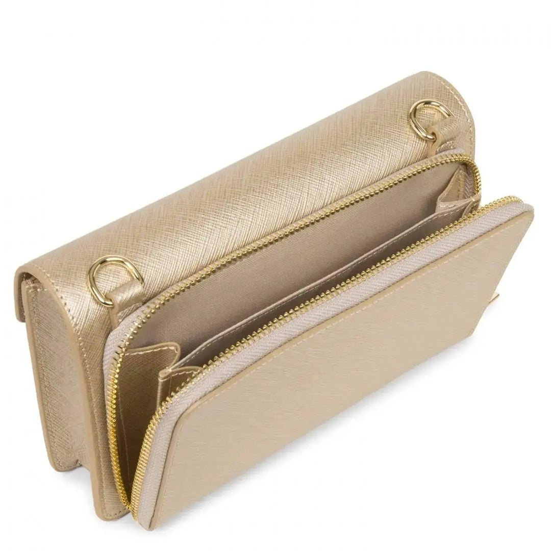 Pochette Lancaster Saffiano Signature 527-29 - Pochette Lancaster Saffiano Signature 527-29 - Champagne Melisac -Reims