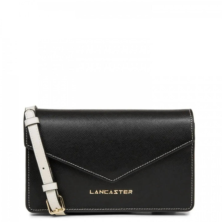 Pochette Lancaster Saffiano Signature 527-29 - Pochette Lancaster Saffiano Signature 527-29 - Noir/Champagne/Ivoire Melisac -Reims