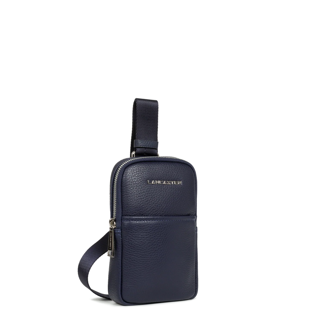 Pochette Smartphone en cuir bleu Lancaster pour Hommes