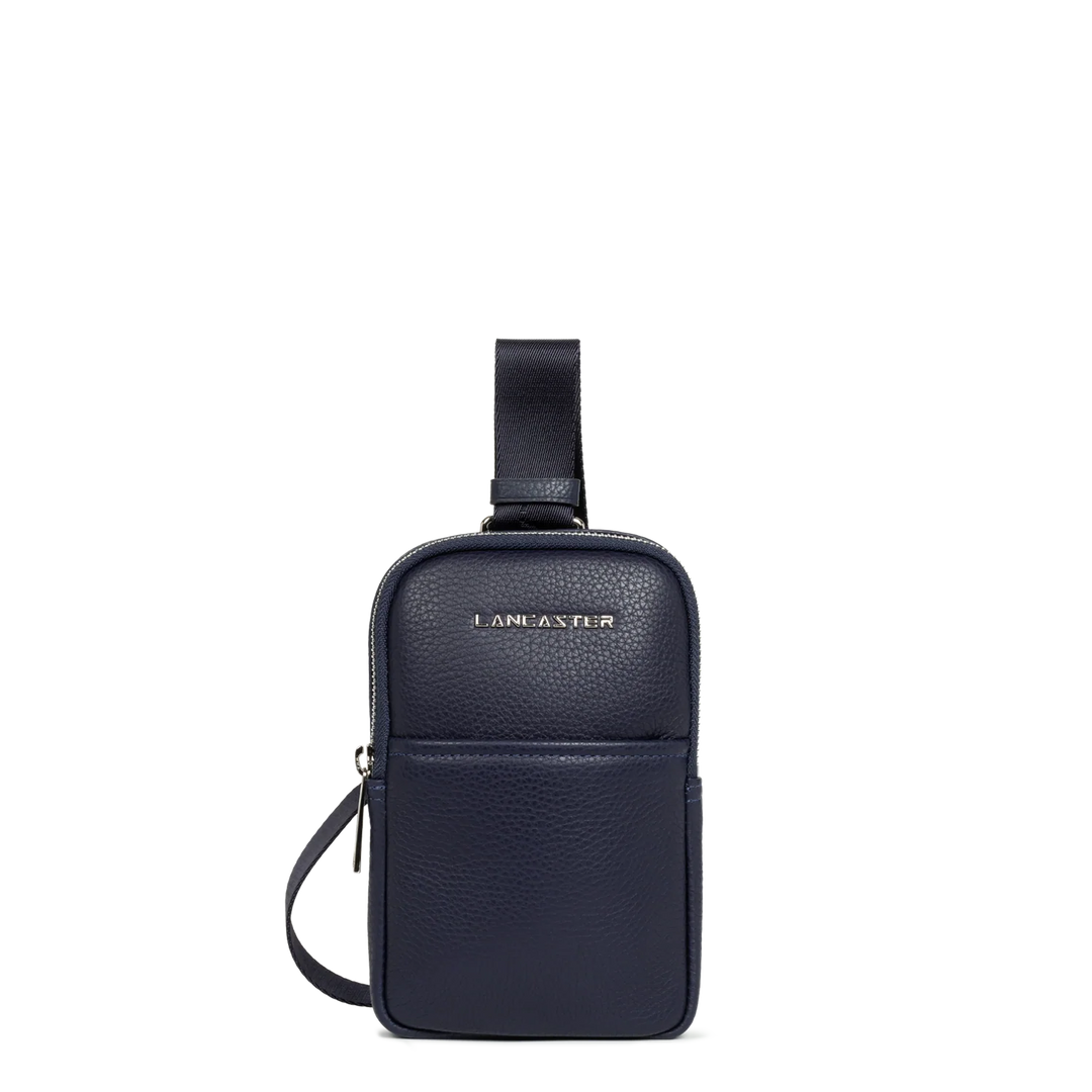 Pochette Smartphone en cuir bleu Lancaster pour Hommes