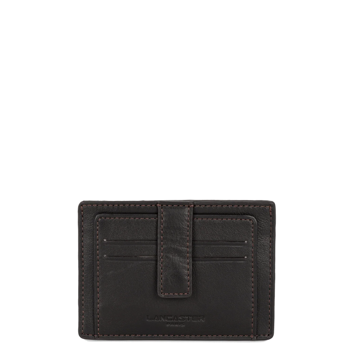 Porte-cartes Lancaster Homme en cuir marron