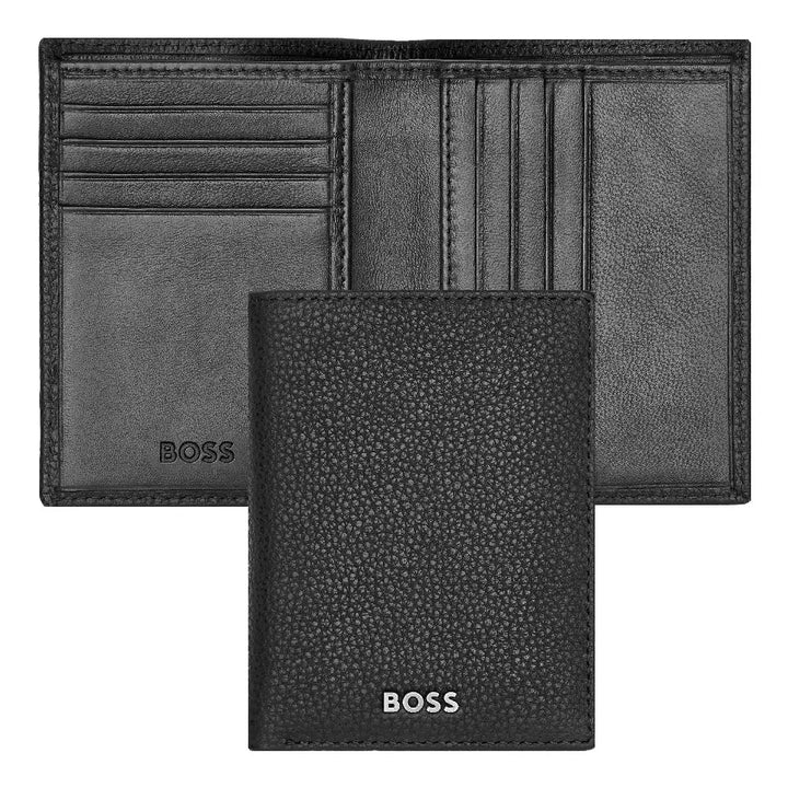Porte-cartes Hugo Boss Classic Grained en cuir grainé noir - Melisac