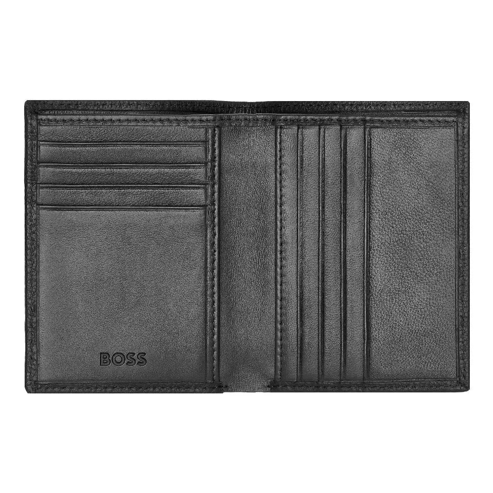 Porte-cartes Hugo Boss Classic Grained en cuir grainé noir - Melisac