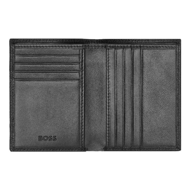 Porte-cartes Hugo Boss Classic Grained en cuir grainé noir - Melisac