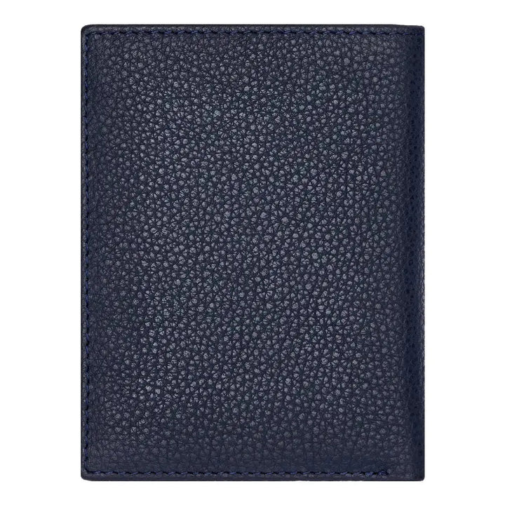 Porte-cartes Hugo Boss Classic Grained en cuir grainé bleu - Melisac
