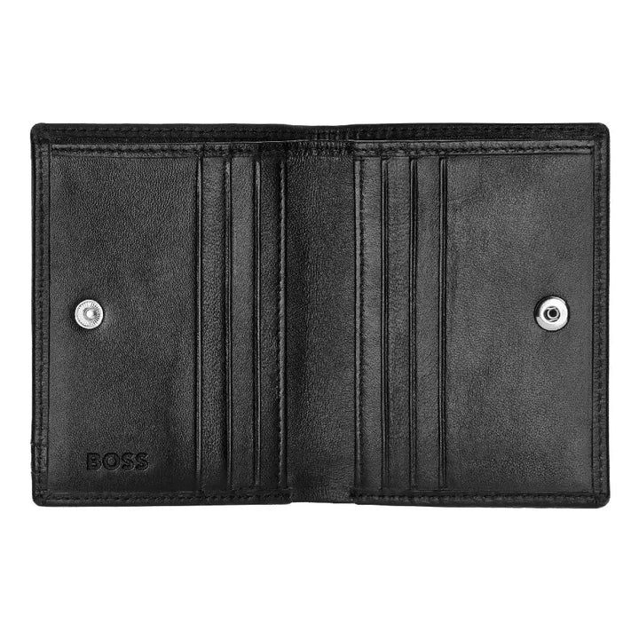 Porte-cartes Hugo Boss Iconic noir en cuir - Melisac