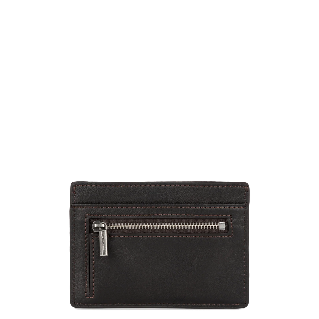 Porte-cartes Lancaster Homme en cuir marron