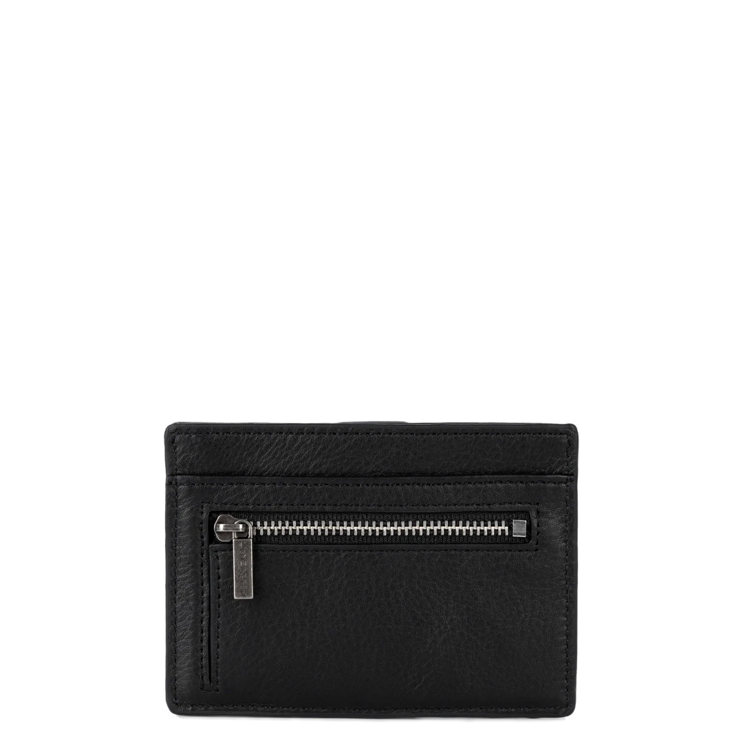 Porte-cartes Lancaster Homme en cuir noir