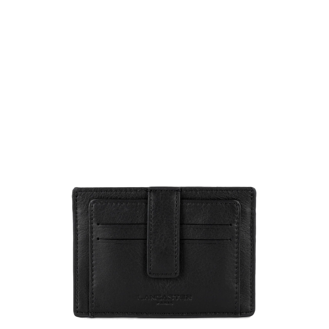 Porte-cartes Lancaster Homme en cuir noir
