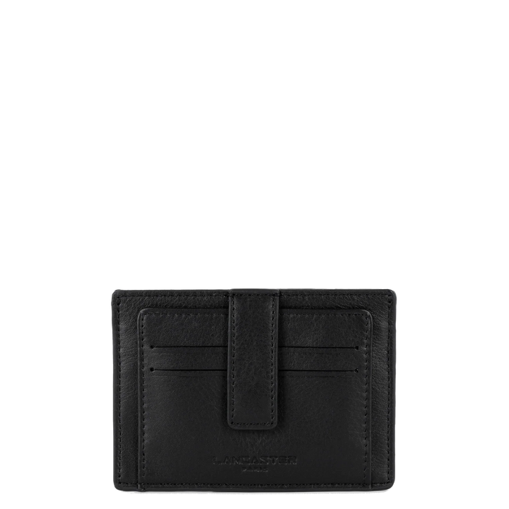 Porte-cartes Lancaster Homme en cuir noir