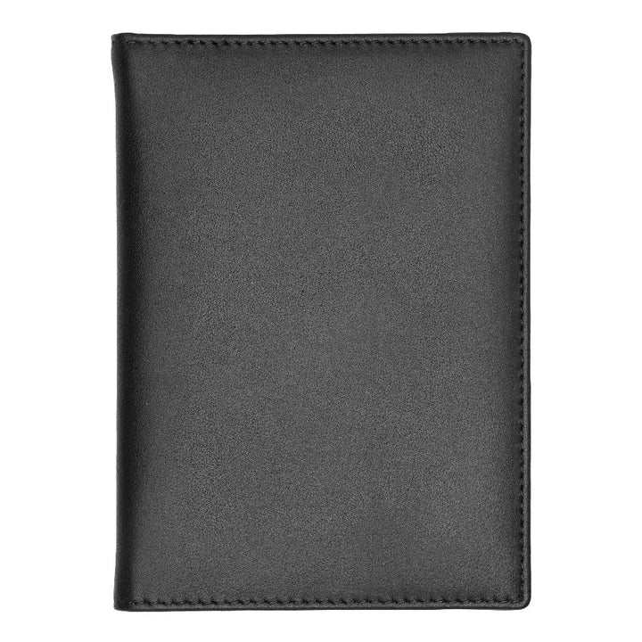 Porte-passeport Hugo Boss Classic Smooth en cuir noir - Melisac