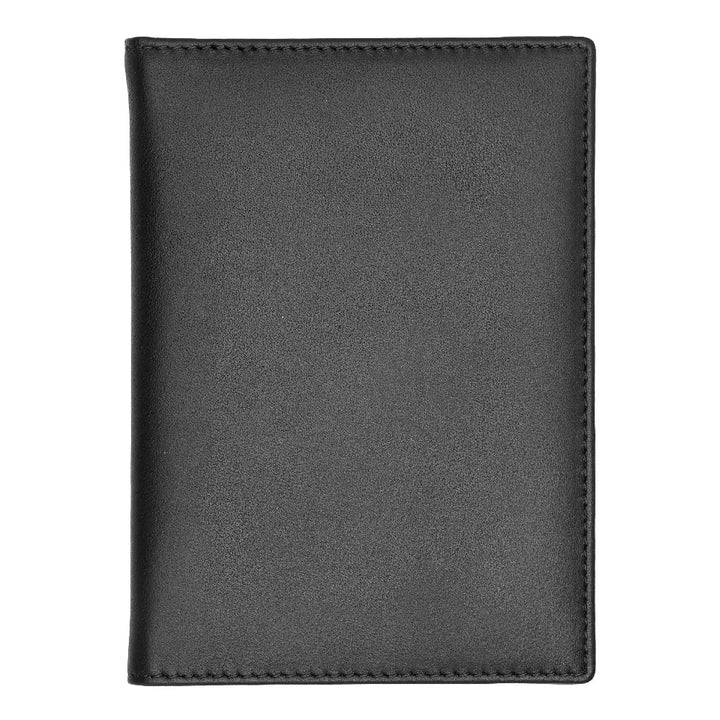 Porte-passeport Hugo Boss Classic Smooth en cuir noir - Melisac