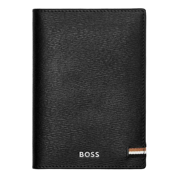 Portefeuille Iconic Hugo Boss en cuir grainé noir - Melisac