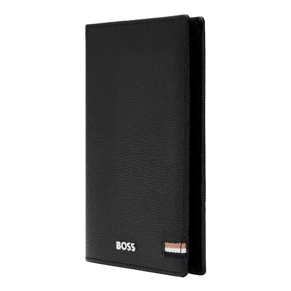 Portefeuille Iconic Hugo Boss en cuir grainé noir - Melisac