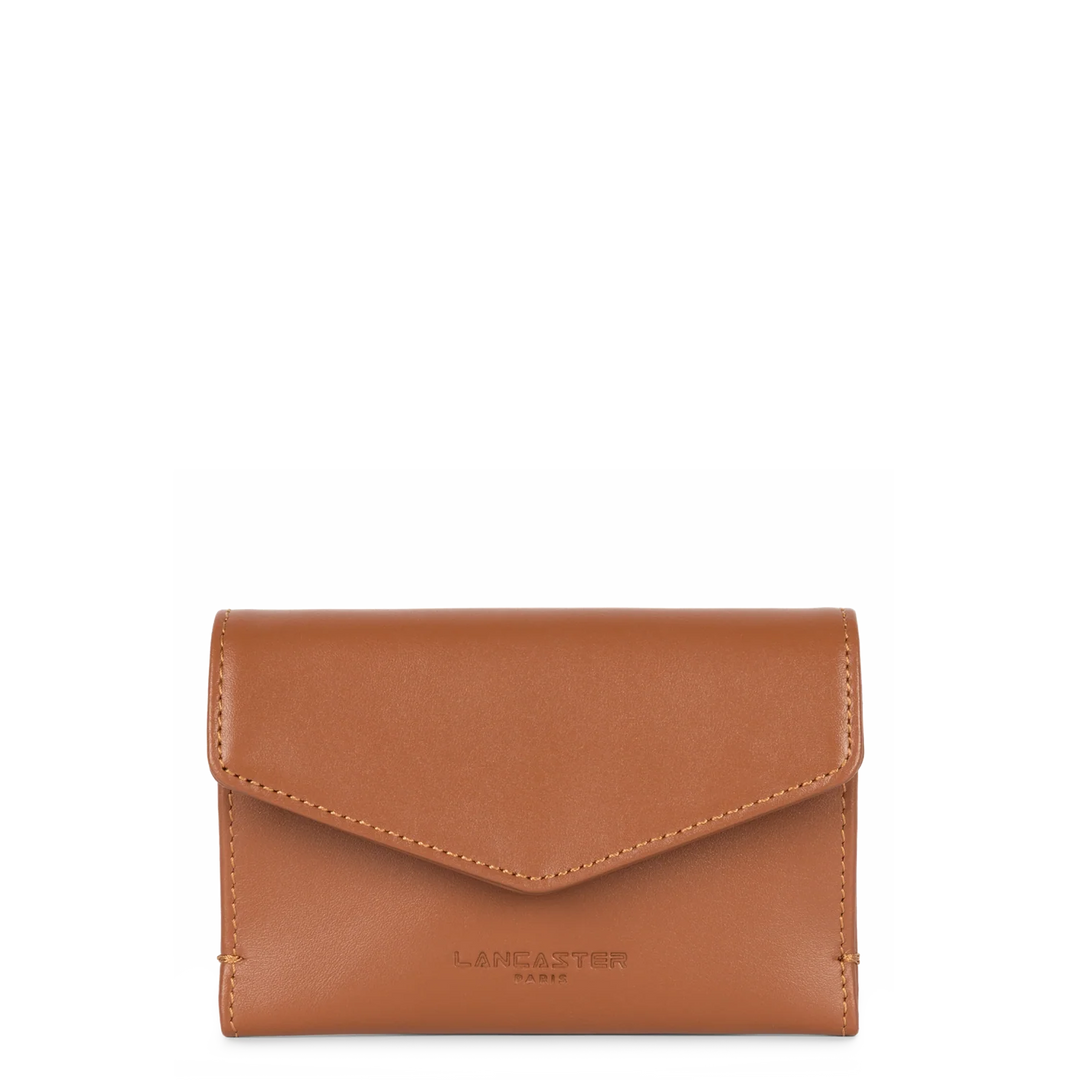 Portecartes en cuir marron pour femmes Lancaster 133-028