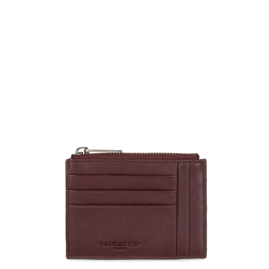Portecartes en cuir bordeaux Lancaster 131-022 pour femmes