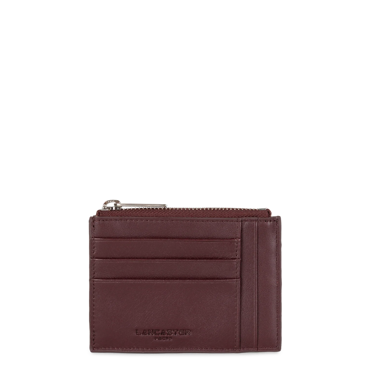 Portecartes en cuir bordeaux Lancaster 131-022 pour femmes