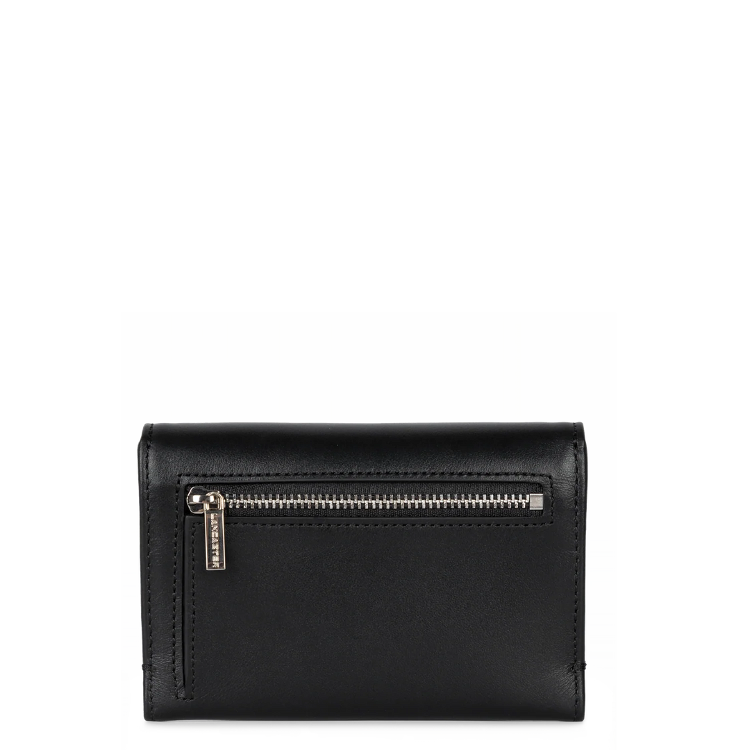 Portecartes en cuir noir pour femmes Lancaster 133-028