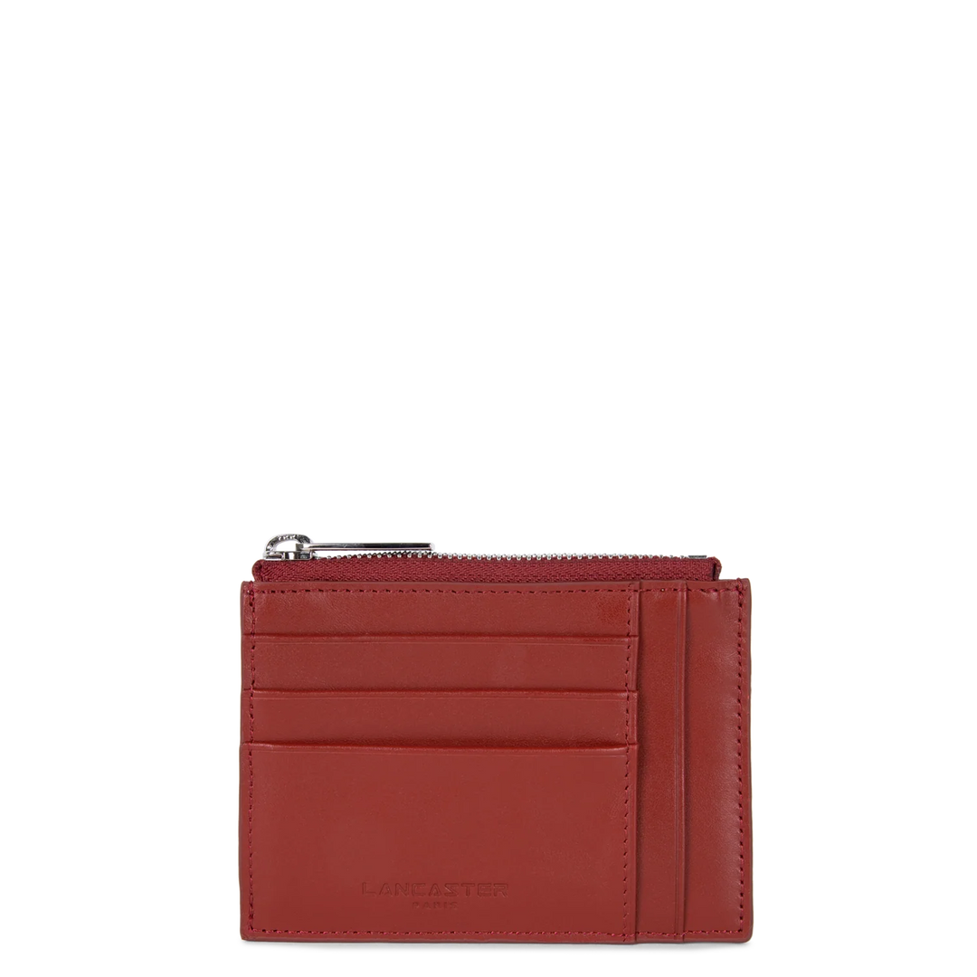 Portecartes en cuir rouge Lancaster 131-022 pour femmes