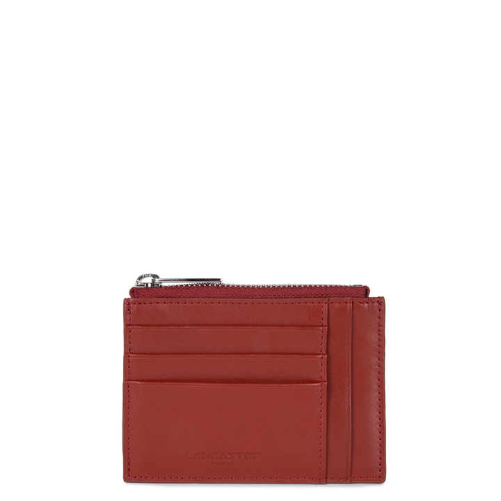 Portecartes en cuir rouge Lancaster 131-022 pour femmes