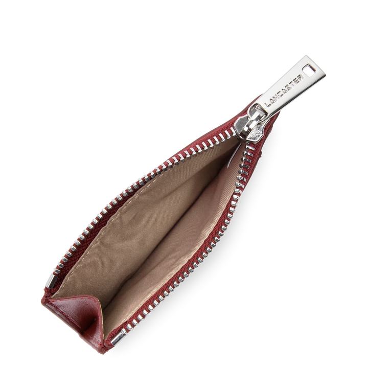 Portecartes en cuir rouge Lancaster 131-022 pour femmes