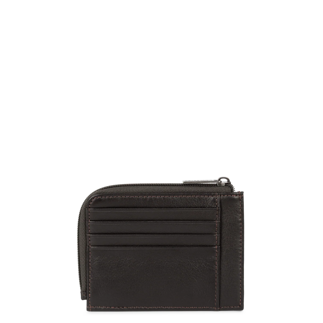 Portecartes en cuir marron Lancaster pour Hommes