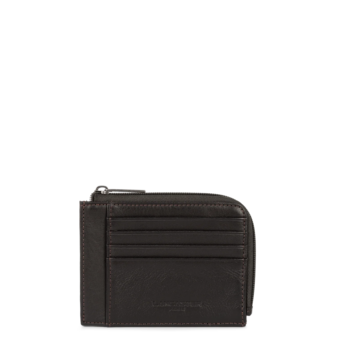 Portecartes en cuir marron Lancaster pour Hommes
