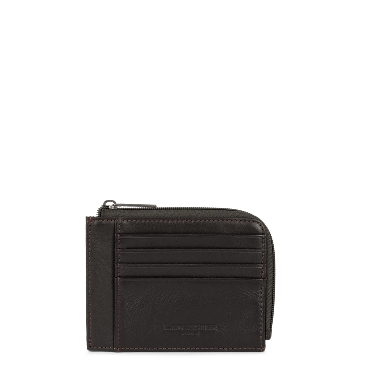 Portecartes en cuir marron Lancaster pour Hommes