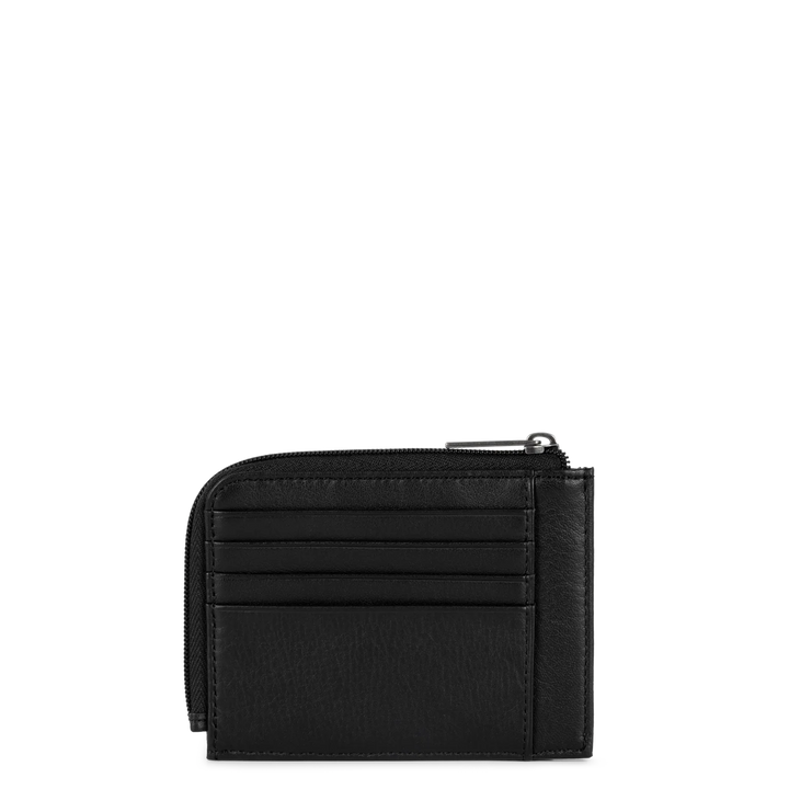 Portecartes en cuir noir Lancaster pour Hommes