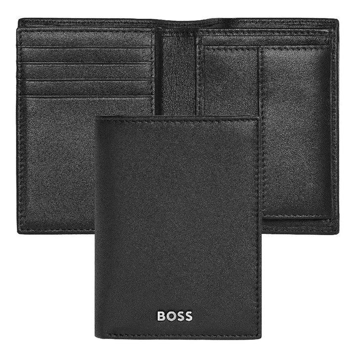 Portefeuille Classic Smooth Hugo Boss en cuir noir - Melisac