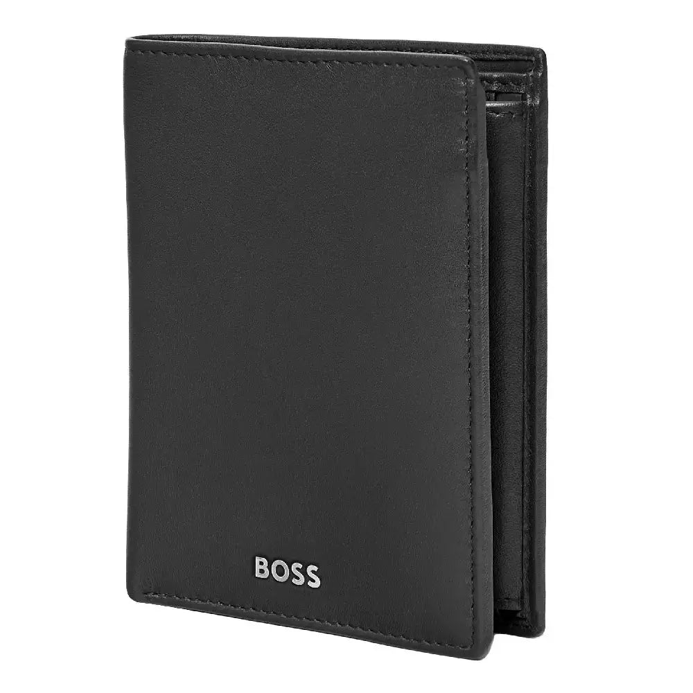 Portefeuille Classic Smooth Hugo Boss en cuir noir - Melisac