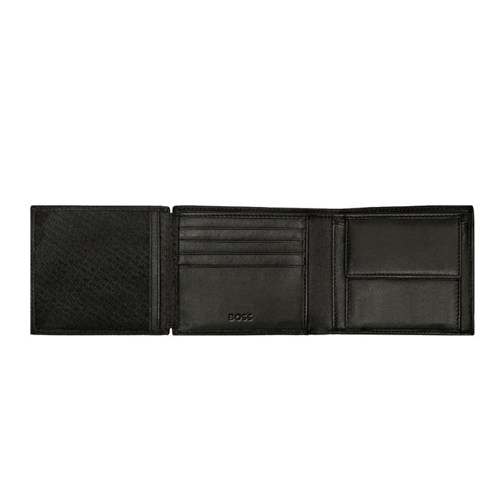 Portefeuille cuir noir  Italien Classic Smooth Hugo Boss - Melisac