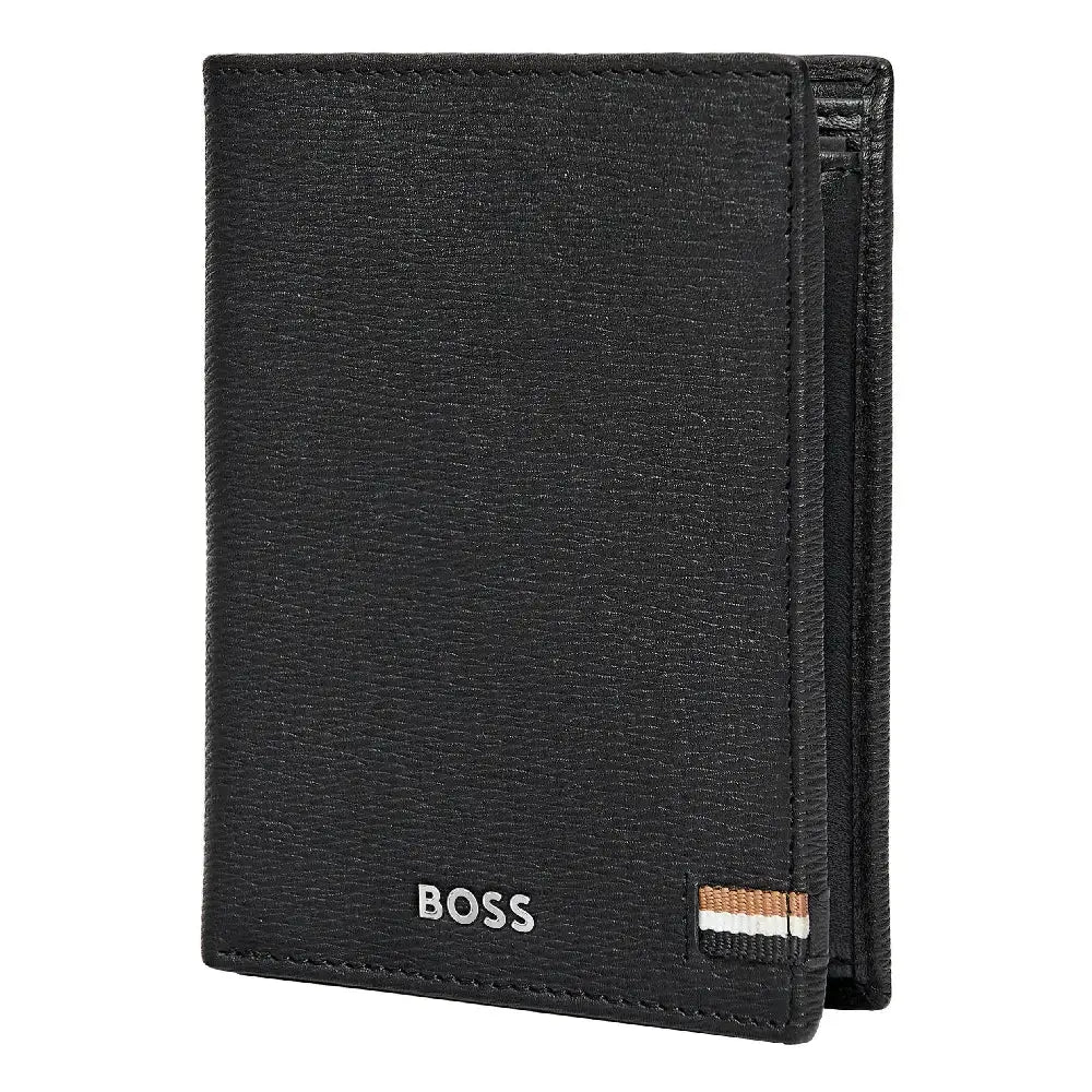 Portefeuille Iconic Noir Hugo Boss en cuir - Melisac