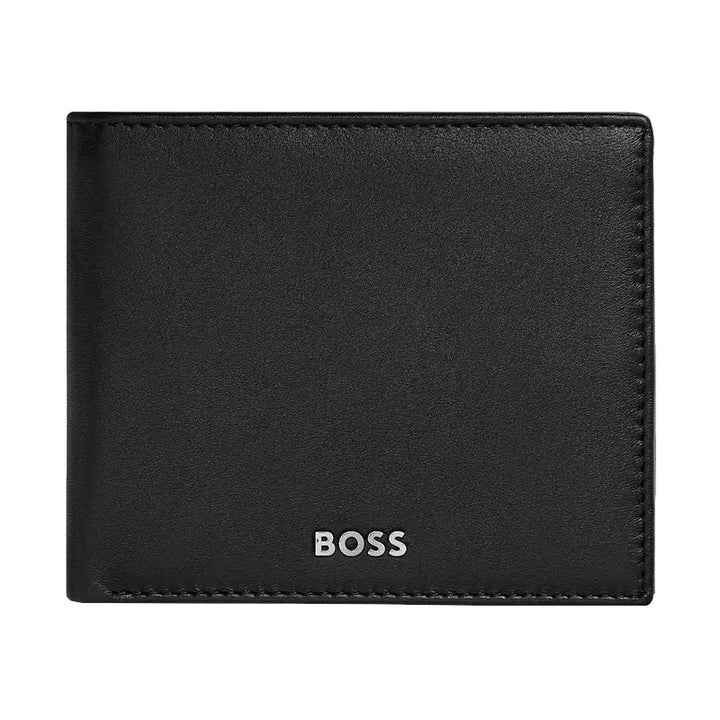 Portefeuille cuir noir  Italien Classic Smooth Hugo Boss - Melisac