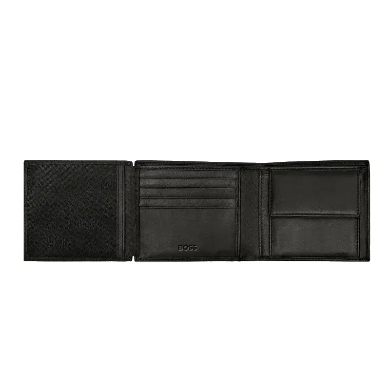 Portefeuille cuir noir  Italien Classic Smooth Hugo Boss - Melisac