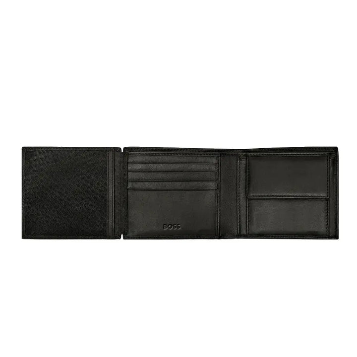 Portefeuille cuir noir  Italien Classic Smooth Hugo Boss - Melisac