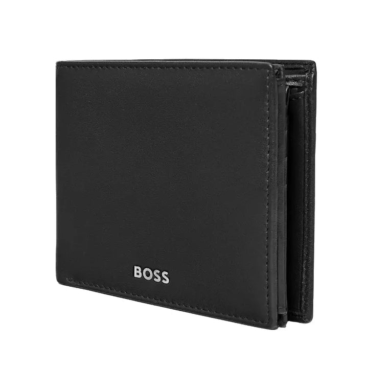 Portefeuille cuir noir  Italien Classic Smooth Hugo Boss - Melisac