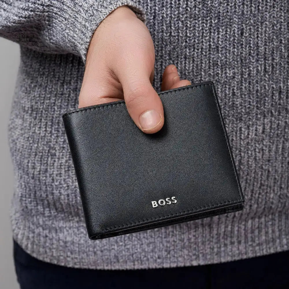Portefeuille Italien Classic Smooth Noir Hugo Boss - Melisac