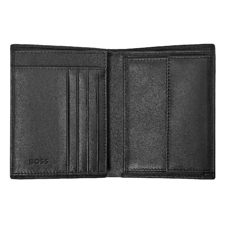 Portefeuille Iconic Noir Hugo Boss en cuir - Melisac