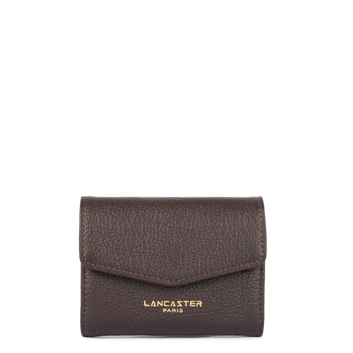 Portefeuille marron en cuir Lancaster Dune 129-19 pour femme