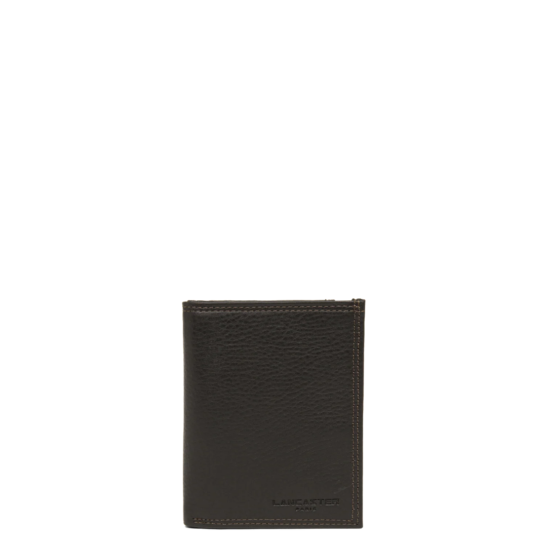 Portefeuille Lancaster Homme en cuir kaki modèle 120-12