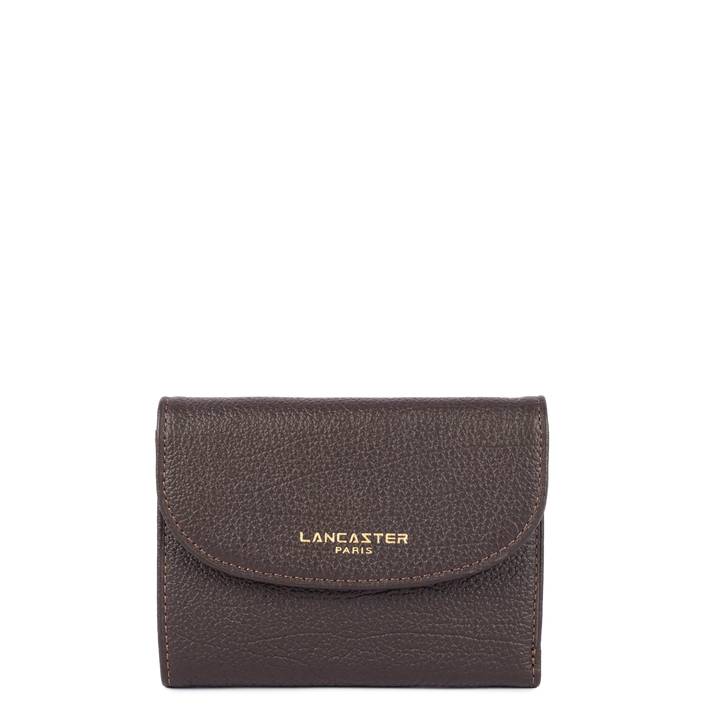 Portefeuille marron en cuir Lancaster Dune 129-26 pour femmes