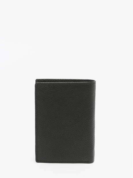 Portefeuille en cuir noir Hugo Boss pour hommes - Melisac