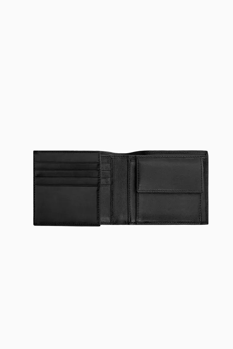 Portefeuille noir en cuir grainé Hugo Boss - Melisac