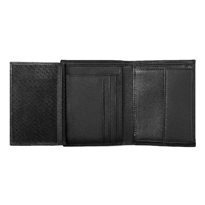 Portefeuille Iconic noir Hugo Boss en cuir - Melisac
