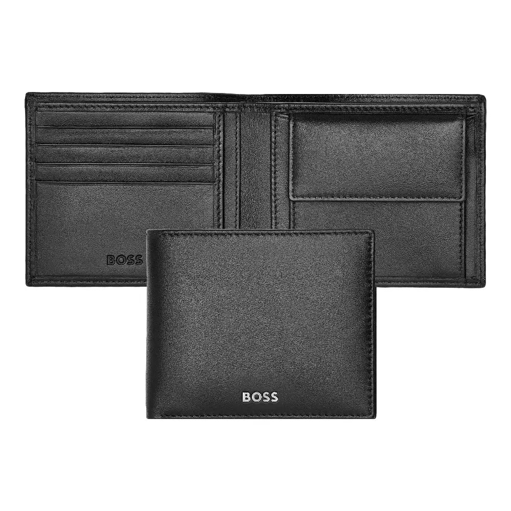 Portefeuille Italien Classic Smooth Noir Hugo Boss - Melisac