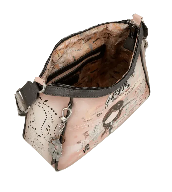 Sac Anekke bandoulière Peace & Love Pink 38823-002 - Sac Anekke bandoulière Peace & Love Pink 38823-002 - Default Title Melisac -Reims