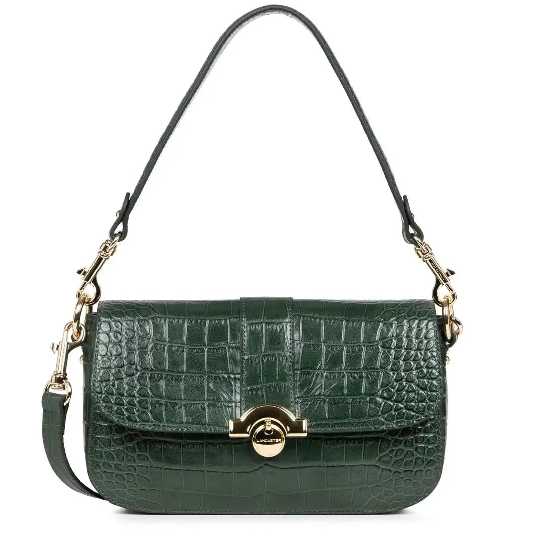 Sac Baguette Lancaster Exotic Croco CN 524-96 - Sac Baguette Lancaster Exotic Croco CN 524-96 - Vert Forêt Melisac -Reims
