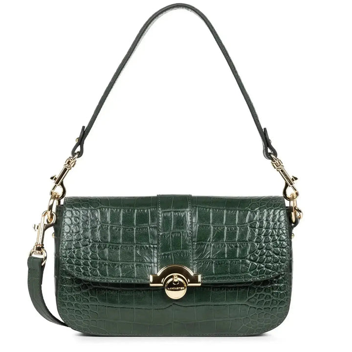 Sac Baguette Lancaster Exotic Croco CN 524-96 - Sac Baguette Lancaster Exotic Croco CN 524-96 - Vert Forêt Melisac -Reims