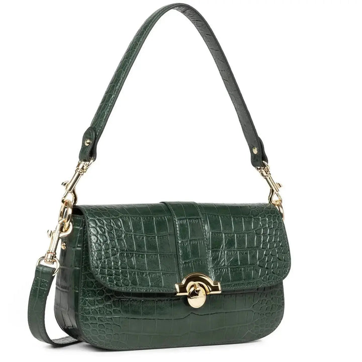 Sac Baguette Lancaster Exotic Croco CN 524-96 - Sac Baguette Lancaster Exotic Croco CN 524-96 - Carmin Melisac -Reims